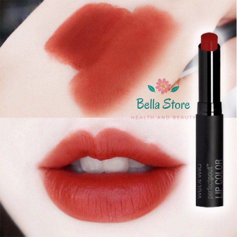 Son thỏi Wet N Wild Perfect Pout màu 813B Extra Cinnamon Please