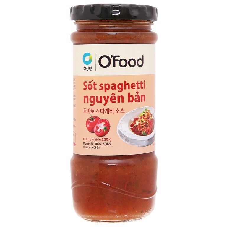 Sốt Spaghetti O’Food Vị Nguyên Bản / Vị cay / Sốt thịt nướng / Sốt kho hoàn hảo 220G