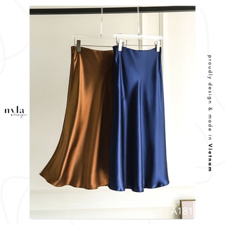 Chân váy lụa thiết kế A181 by Nyla