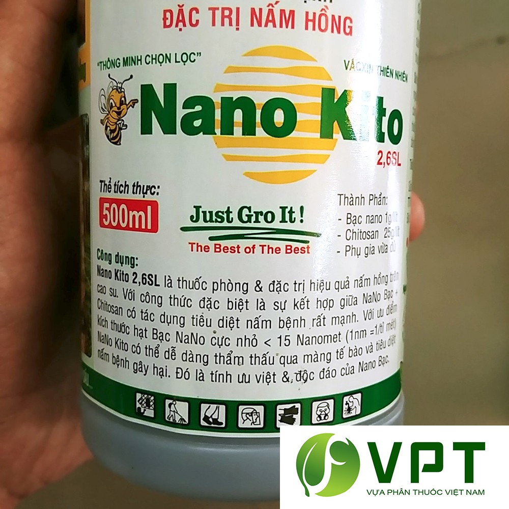 Nano Kito - thuốc đặc trị nấm hồng, tuyến trùng chai 100ml
