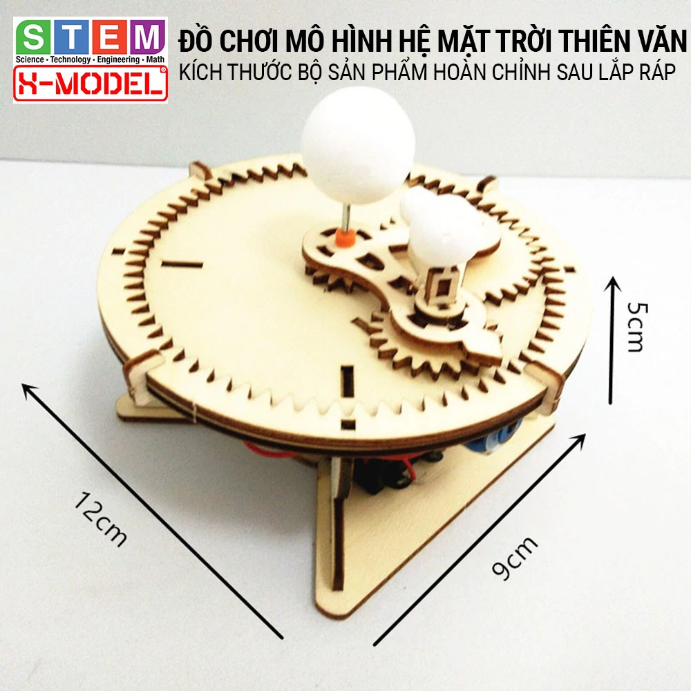 Đồ chơi sáng tạo STEM mô hình lắp ráp Hệ Mặt Trời Thiên Văn(Mặt trời- Trái Đất- Mặt trăng- Hành Tinh) ST92 XMODEL cho bé