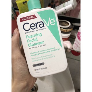 Sữa rửa mặt Cerave fullsize da dầu da khô