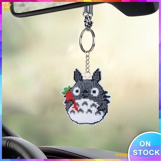 Móc khóa thêu hình mèo dễ thương