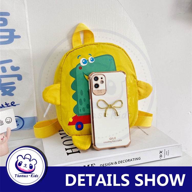Ba Lô Mini Hình Khủng Long Hoạt Hình Dễ Thương Cho Bé Mẫu Giáo