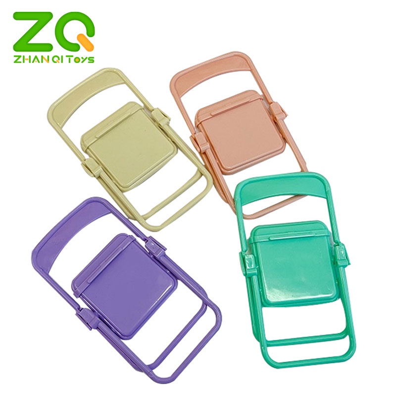 ZHANQI TOYS Giá đỡ điện thoại / đồ chơi búp bê nhỏ nhắn ZHANQI TOYS hình chiếc ghế gấp gọn tiện lợi