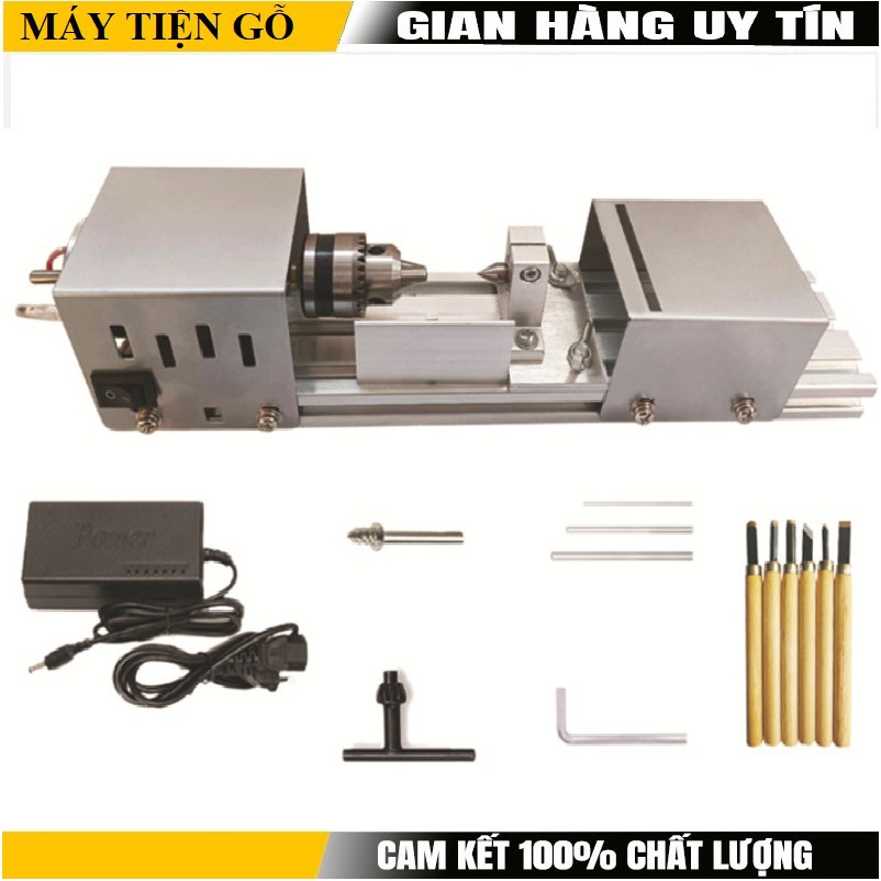 Máy tiện gỗ mini - Máy đánh bóng hạt gỗ