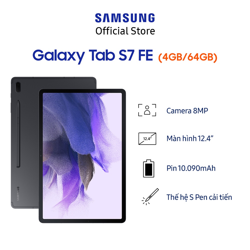 [Mã ELSS1TR giảm 5% đơn 3TR] Máy tính bảng Samsung Galaxy Tab S7 FE | WebRaoVat - webraovat.net.vn