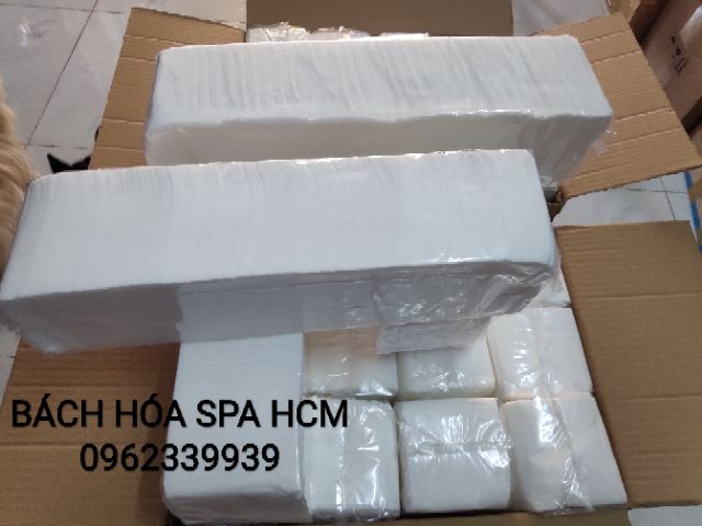 Giấy vuông lau mặt đa năng  Dùng trong Spa