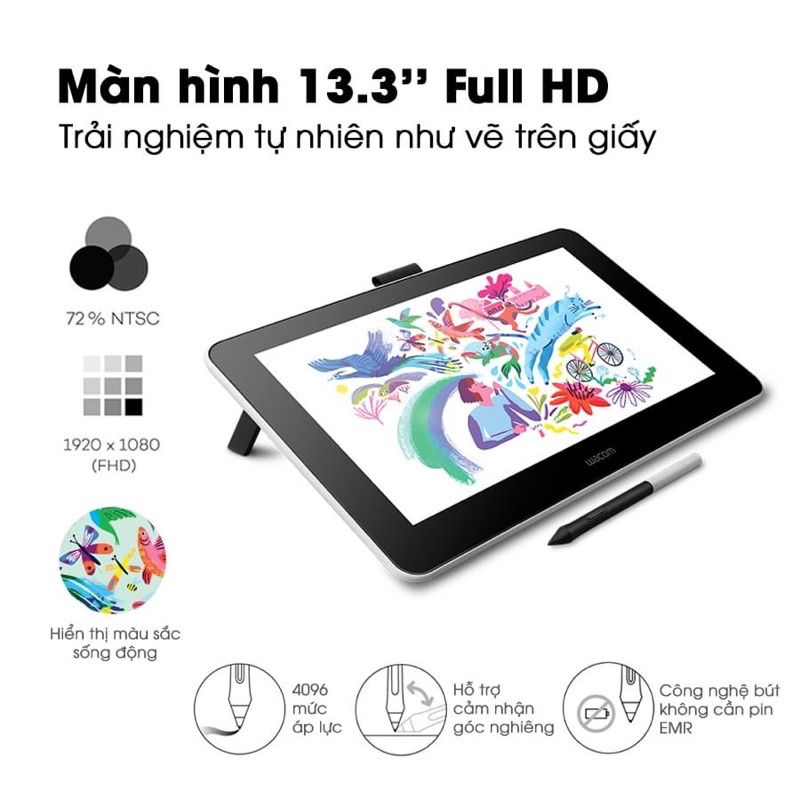 Bảng vẽ màn hình Wacom One (DTC133) | Chính Hãng Giá Tốt