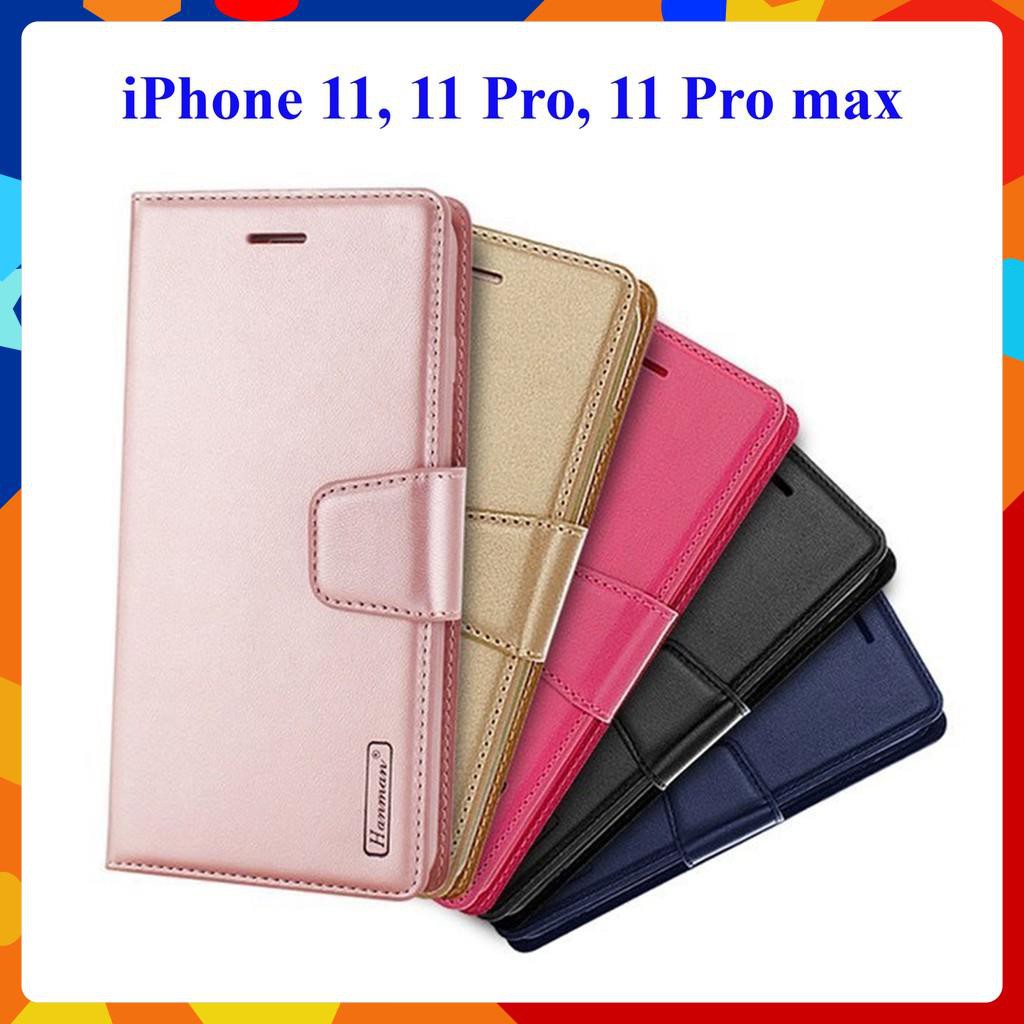 [Freeship] Bao da dạng ví iPhone 11/ 11 Pro/ 11 Pro Max hiệu Hanman, ngăn đựng thẻ ATM và tiền tiện lợi