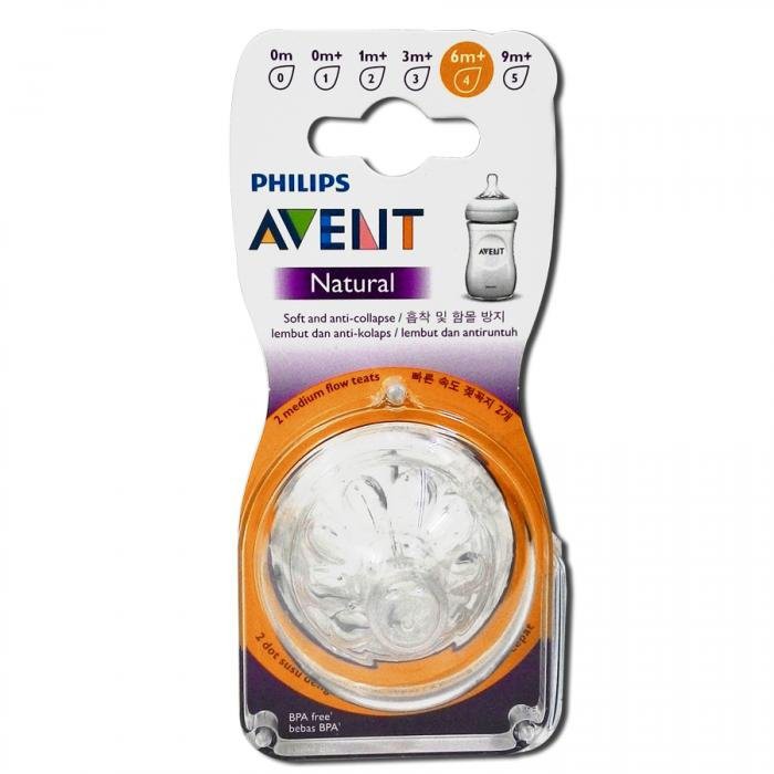 Núm ty Avent (Natural) số 1,2,3,4,5( set 2 cái)