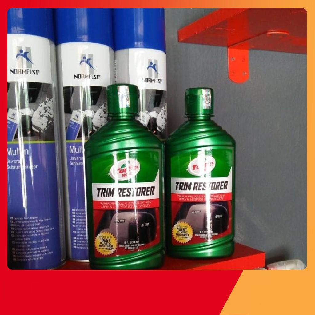 DUNG DỊCH PHỤC HỒI NHỰA NHÁM ĐEN KHÔNG SƠN-GEL BẢO DƯỠNG VÀ LÀM BÓNG NHỰA NHÁM KHÔNG SƠN Turtle Wax Trim Restorer.