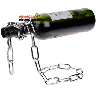 Giá đỡ chai rượu phiên bản dây xích lơ lửng