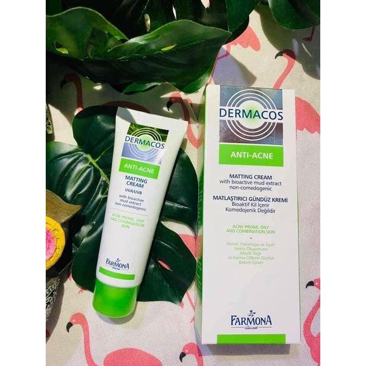 Kem Dưỡng Kháng Khuẩn Dermacos Farmona Anti Acne Matting Cream 50ml