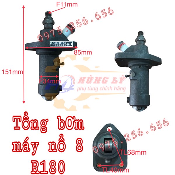 Tổng Bơm 8 R180 xốp