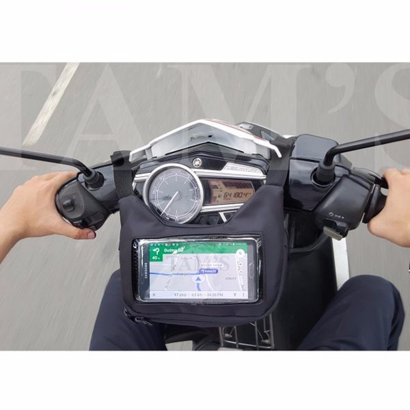 [sale giá] Túi Ghi Đông Treo Đầu Xe Máy - TÚI GPS [colortech][nq15]