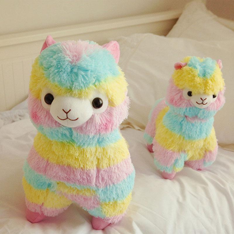 Dễ Thương Cầu Vồng Alpacasso Kawaii Alpaca Llama Arpakasso Mềm Sang Trọng Đồ Chơi Búp Bê