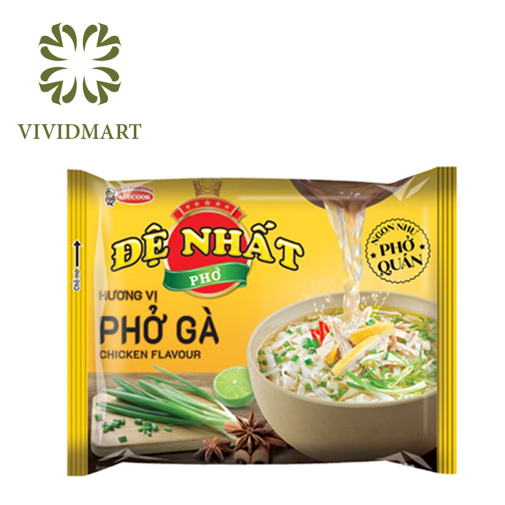 [Toàn quốc] PHỞ ĐỆ NHẤT (VỊ BÒ, VỊ GÀ) và PHỞ TRỘN ĐỆ NHẤT (VỊ BÒ, VỊ THẬP CẨM CAY) - GÓI LẺ - ACECOOK