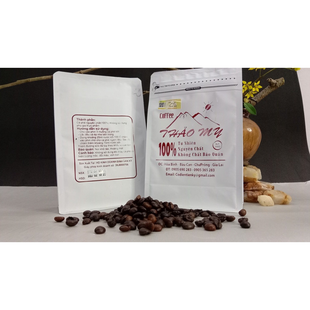 Cà phê bột Robusta nguyên chất S18 - gói 250gr