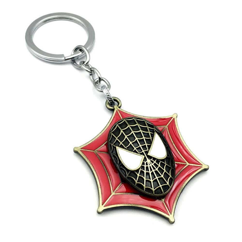 Móc khóa có thể xoay họa tiết Avengers Spiderman thời trang