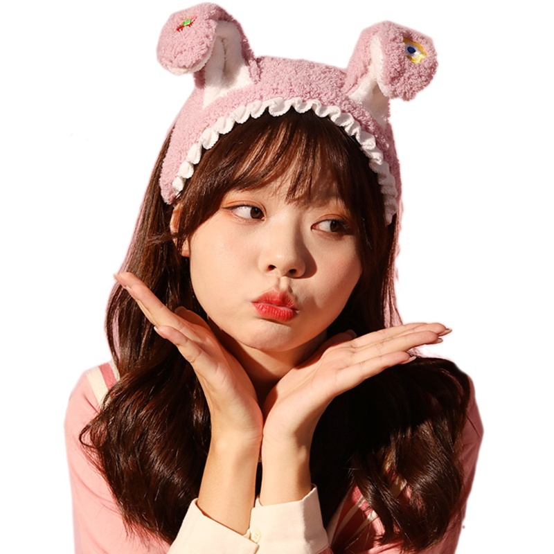 Băng Đô Tai Thỏ Co Dãn Xinh Xắn Cho Nữ