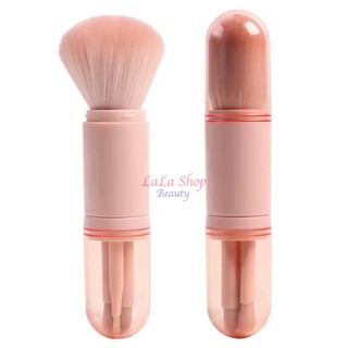 Bộ 4 Cọ Trang Điểm 2 Đầu Nhỏ Gọn Tiện Lợi Xinh Xắn
