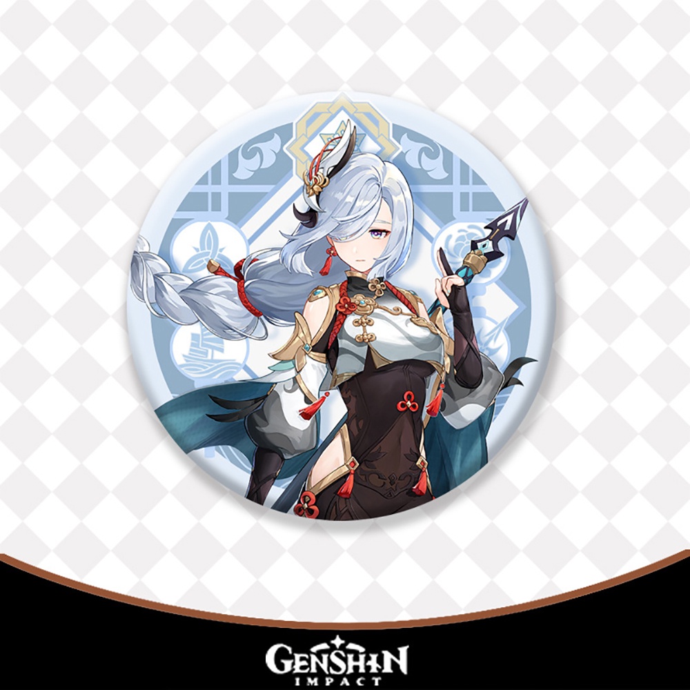 (M2) Huy hiệu in hình game GENSHIN IMPACT anime chibi dễ thương tiện lợi cài áo túi xinh xắn