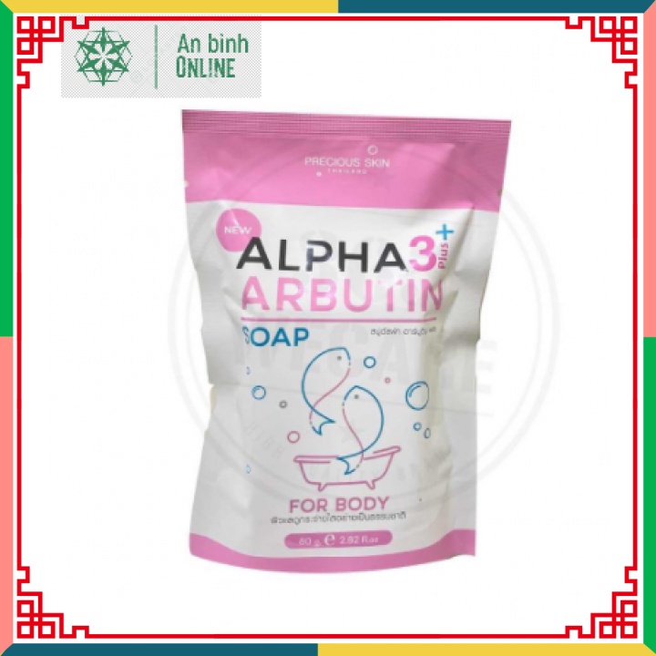 Xà Phòng Kích Trắng Da Alpha Arbutin 3Plus Collagen Soap Thái Lan 80gram