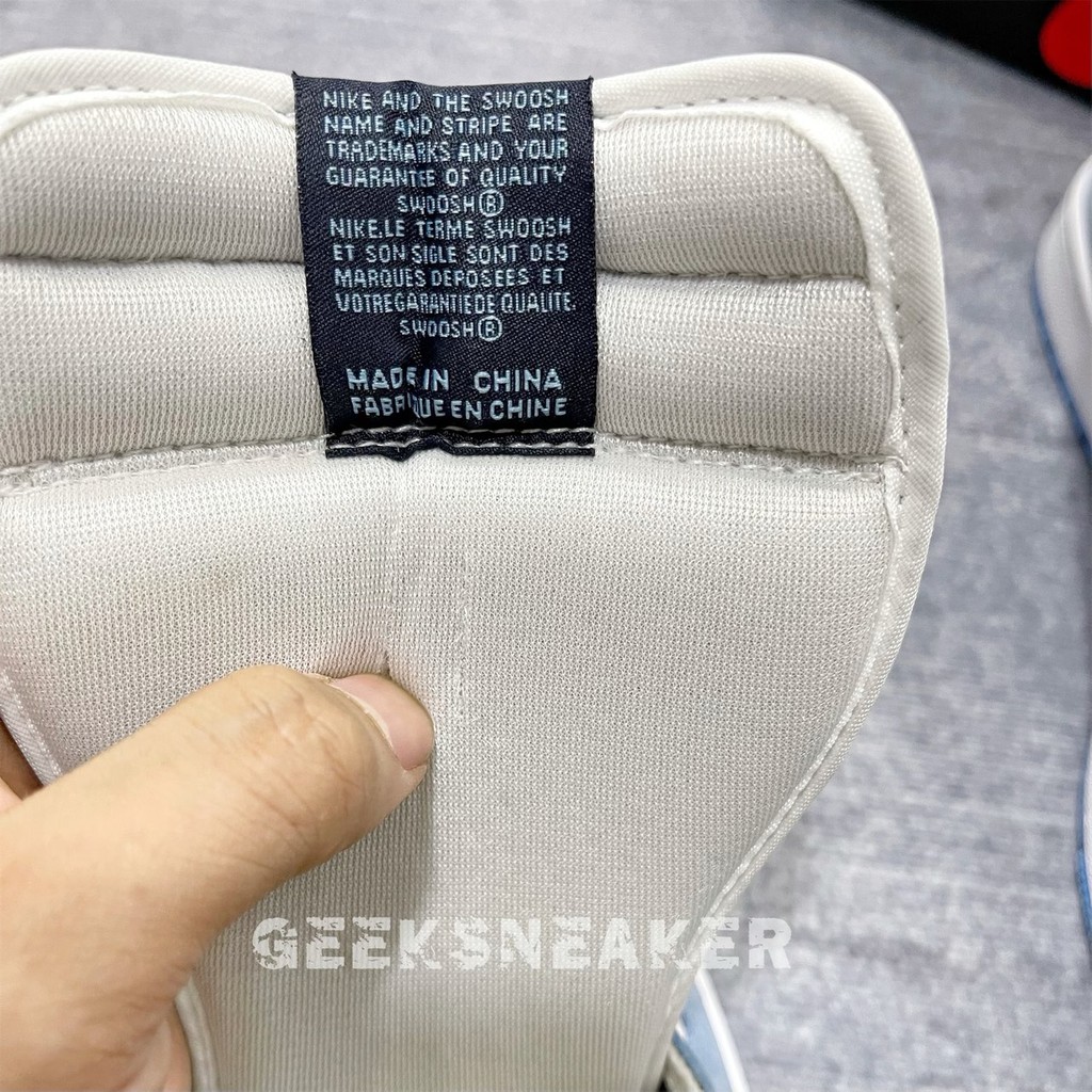 [GeekSneaker] Giày Nguyên Bản - SC Jordan 1 Retro High White University Blue Black | BigBuy360 - bigbuy360.vn