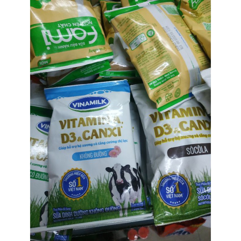 combo 4 túi sữa túi vinamilk 220ml