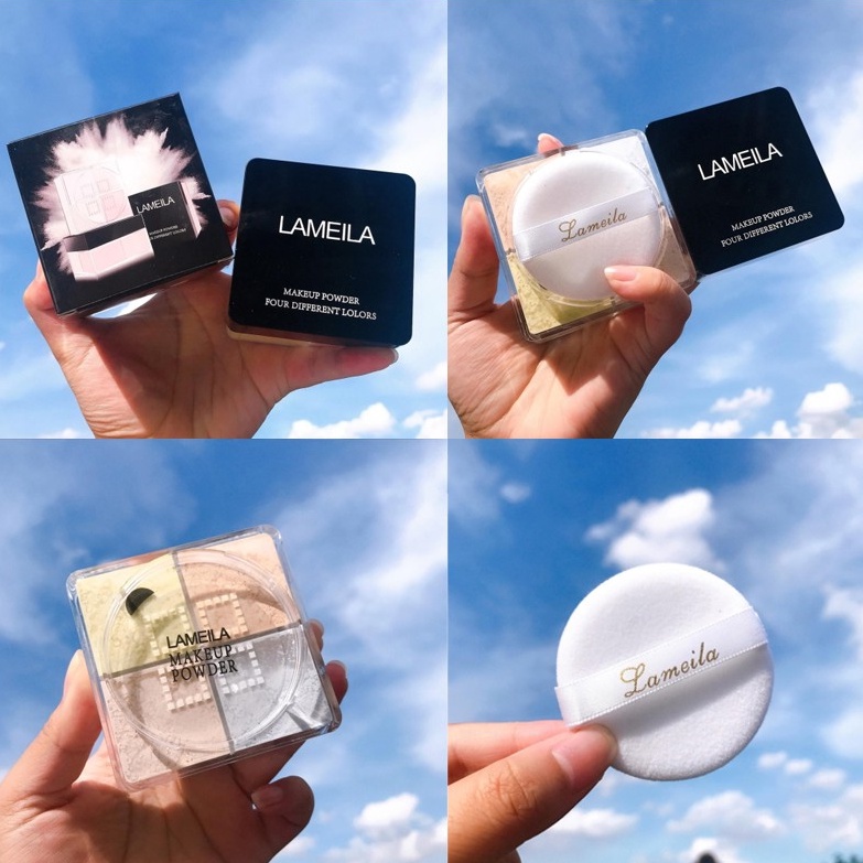 Phấn Phủ Bột 4 Màu Kiềm Dầu Kháng Nước Lâu Trôi Lameila Neity LPP1