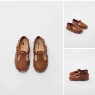 [ZARA CHÍNH HÃNG]Giày nâu zara bé gái hàng vợt sale TBN