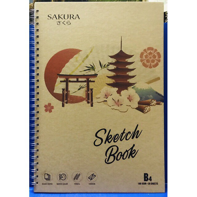 Vở vẽ Sakura Kraft khổ B4 - 30 tờ (vở vẽ SKETCH BOOK)