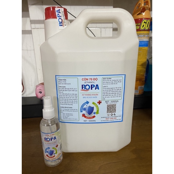 Cồn y tế Bopa can 5L