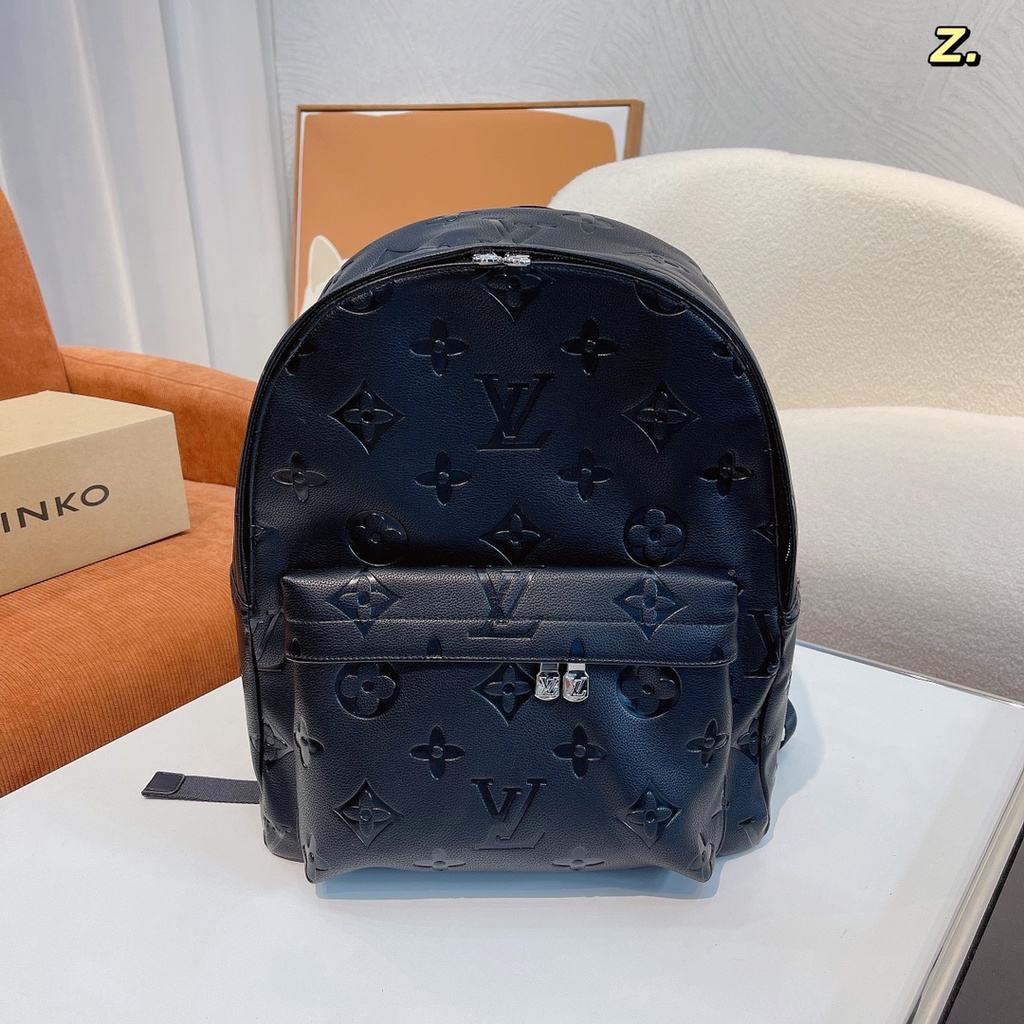 Ba lô denim phong cách LV sức chứa lớn thời trang mới dành cho cả nam và nữ