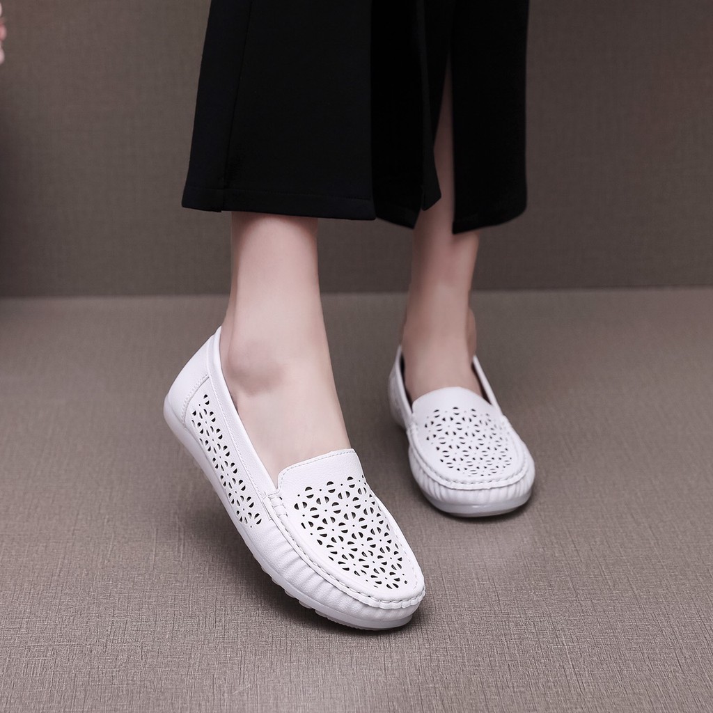 Giày Mọi Da Nữ, Slip-on Nữ Cao Cấp