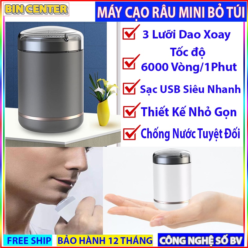 Máy cạo râu mini SH-588 Nhật Bản Chính Hãng - Máy cạo râu nam 3 lưỡi nhỏ gọn bỏ túi du lịch cực tiện lợi