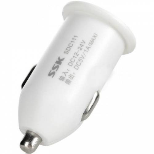 sạc điện thoại trên xe hơi SSK 1 cổng USB 1A đầu tẩu thuốc SDC 111