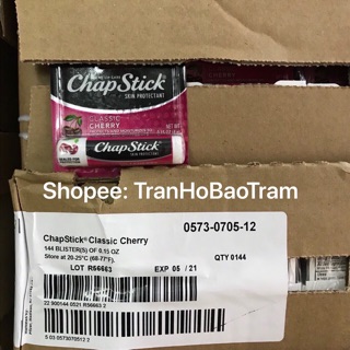 Son dưỡng môi Chapstick Classic Cherry của Mỹ