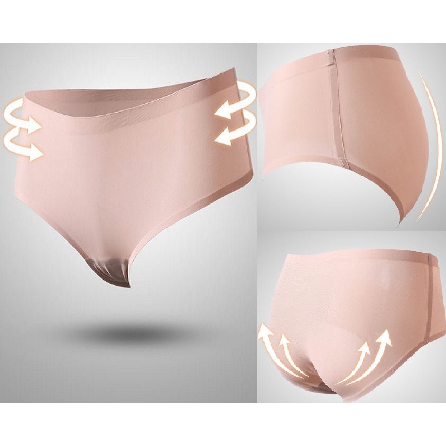 Quần lót su nữ có BIGSIZE thun lạnh không đường may kháng khuẩn loại 1 co dãn tốt QL02