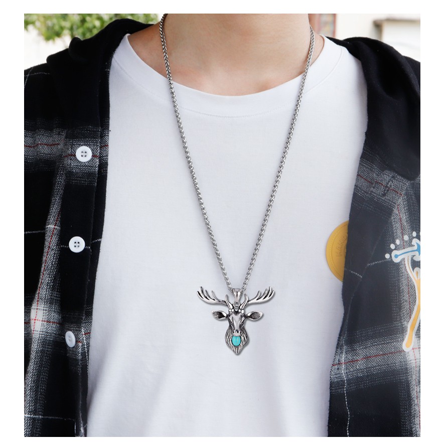 Vòng cổ cặp đôi bằng thép titan không gỉ phong cách hip hop