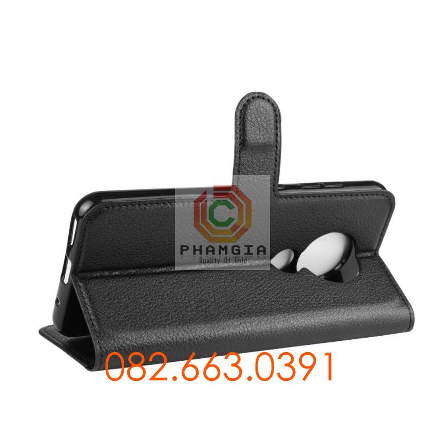 Bao da Nokia 7.2 chất liệu da sang trọng, có ngăn đựng thẻ siêu tiện lợi