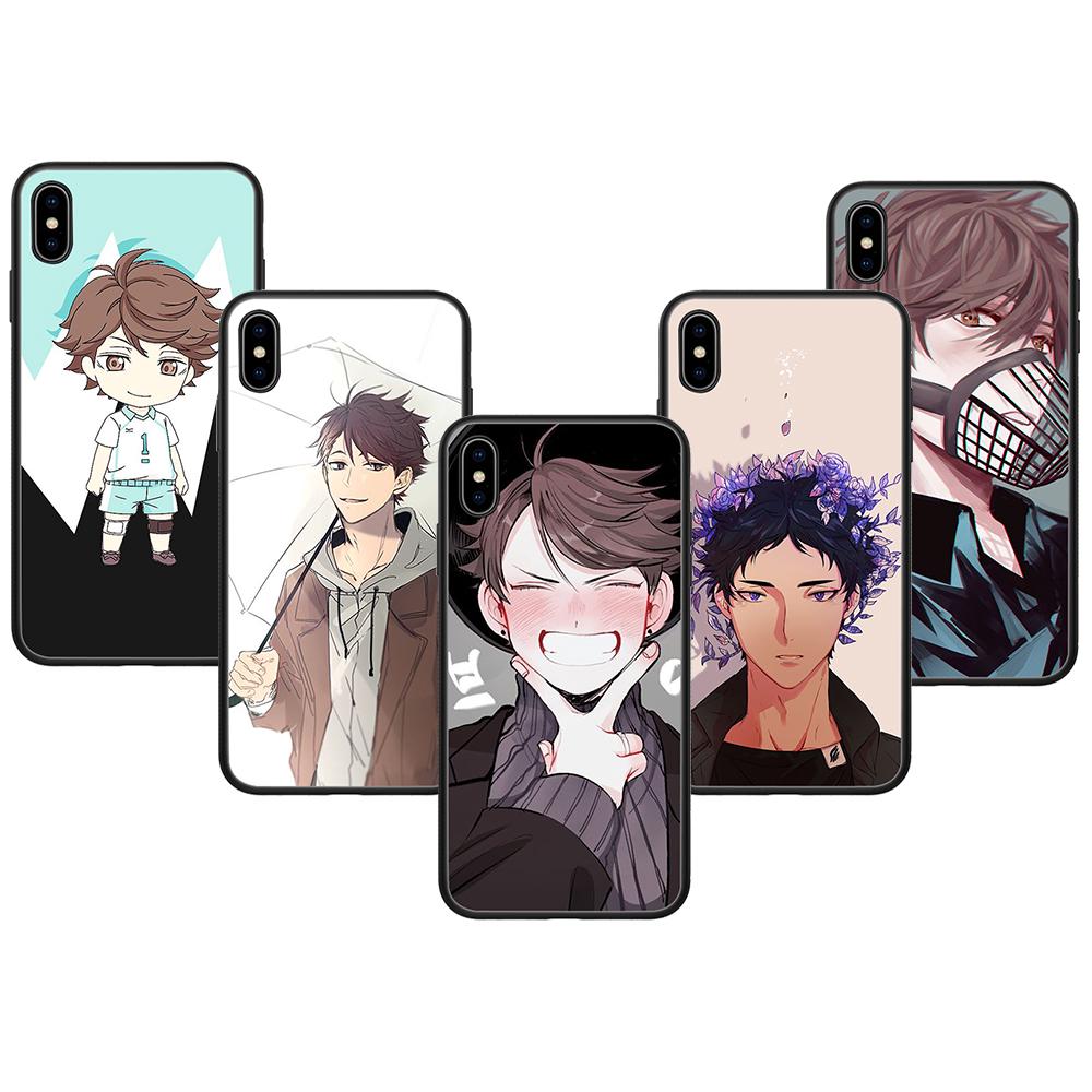 Ốp Điện Thoại Mềm Hình Haikyuu Oikawa Tooru Cho iPhone 11 Pro XS Max XR X 8 7 6 6S Plus