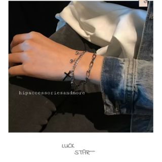 Vòng tay xích chữ thập siêu chất
