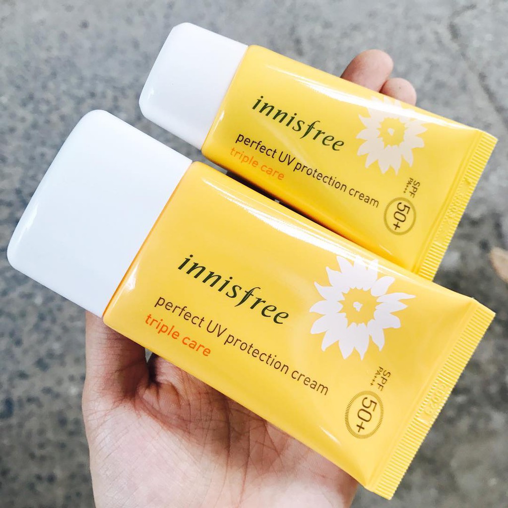 Kem chống nắng Innisfree Perfect UV Protection Cream Triple Care SPF50 PA+++ [Hàng chính hãng]