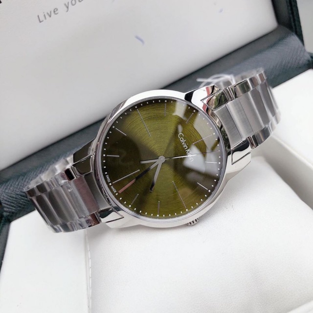 Đồng Hồ Calvin Klein Nam K2G2G14L City Green Dial Men’s Watch