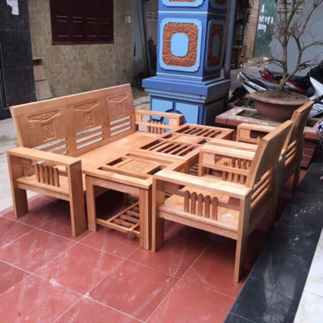 Bộ bàn ghế Sồi Nga