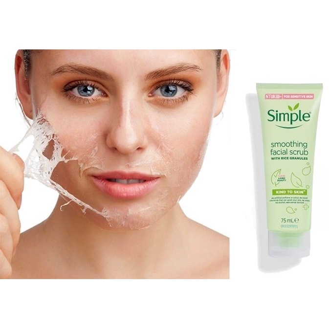Kem Tẩy Da Chết Simple Kind to Skin Smoothing Facial Scrub 75ml