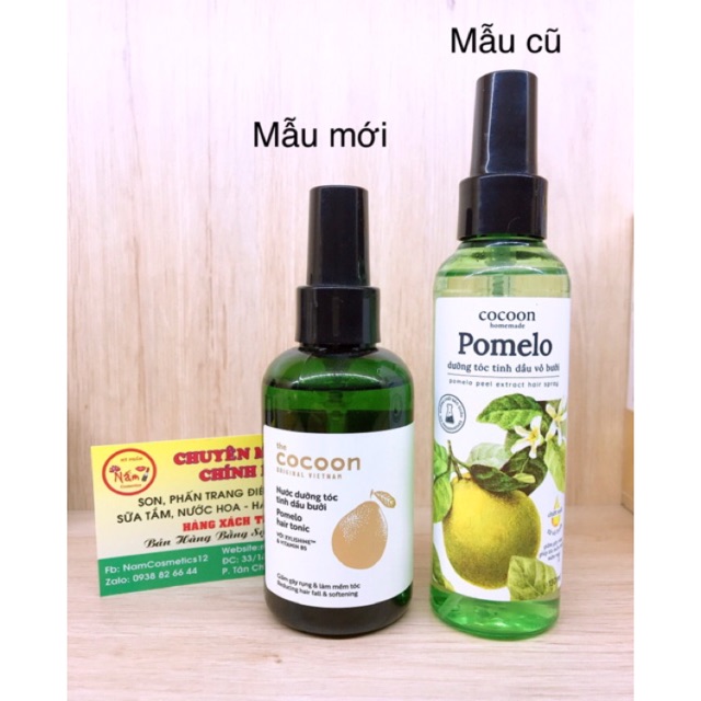 Xịt dưỡng tóc tinh dầu vỏ bưởi COCOON POMELO (mẫu mới 140ml)