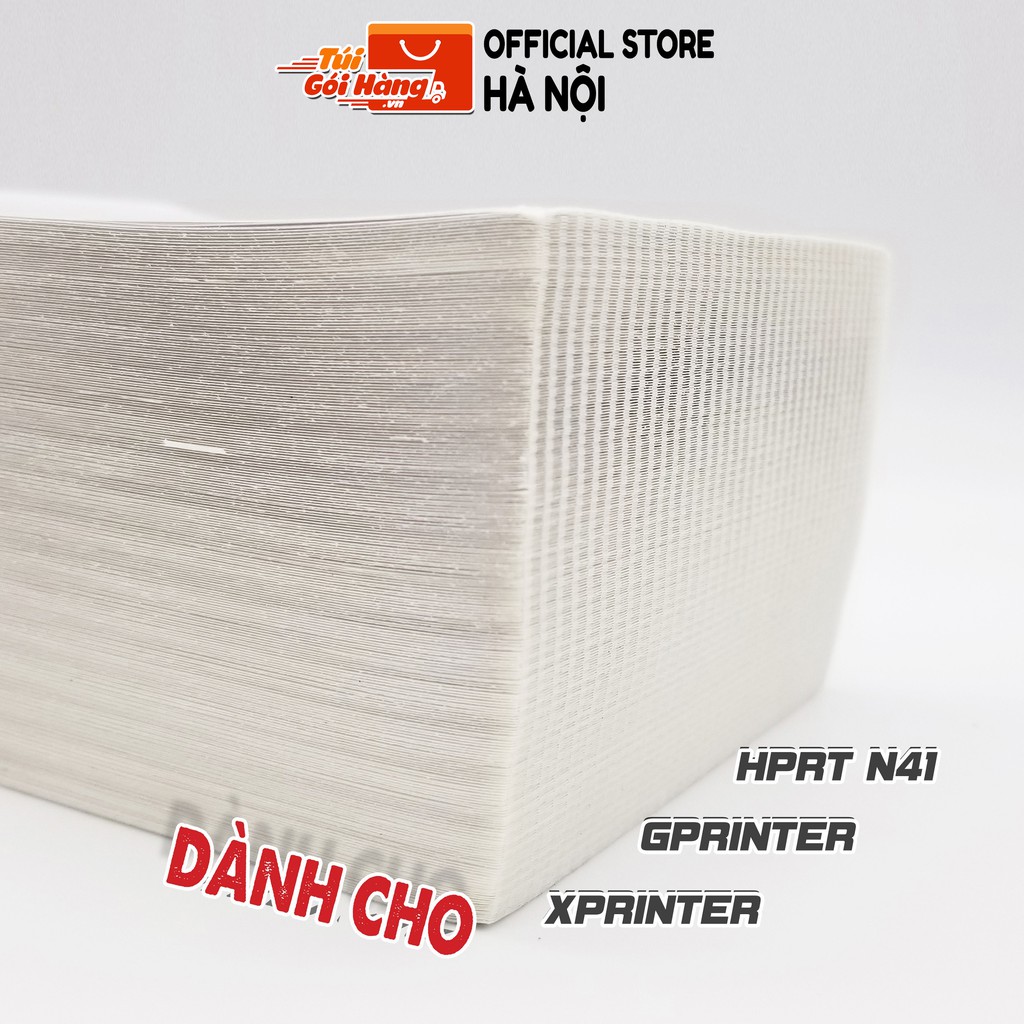 Giấy In Nhiệt TUIGOIHANG Dạng Tập 100x150mm 500 Tờ Sẵn Lớp Dán In Đơn Vận Chuyển Tiện Lợi